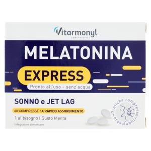 Laboratoires Vitarmonyl Melatonina Express Sonno e Jet Lag 60 Compresse Orosolubili 4,8 g