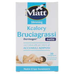 Matt Slimming Kcalory Bruciagrassi thermogen notte 30 compresse 10,5 g