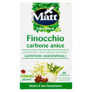 Matt Erboristeria Finocchio carbone anice 40 compresse 28 g