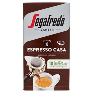 Segafredo Zanetti Espresso Casa 18 Cialde Compostabili* 18 x 7 g