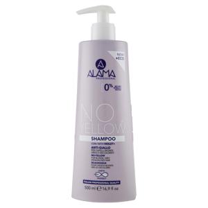 Alama Professional No Yellow Shampoo Anti-Giallo per Capelli Biondi, Grigi e Decolorati 500 ml