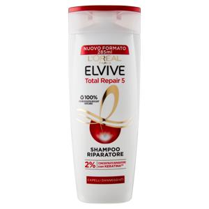 L'Oréal Paris Shampoo Elvive Total Repair 5, Per Capelli Danneggiati, 285 ml