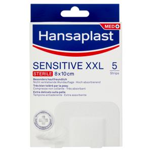 Hansaplast Med+ Sensitive XXL 8 x 10 cm 5 pz