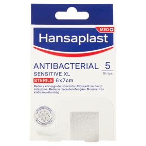 Hansaplast Med+ Antibacterial Sensitive XL 6 x 7 cm 5 pz