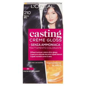 L'Oréal Paris Tinta Capelli Casting Creme Gloss, Senza Ammoniaca, 210 Nero Blu