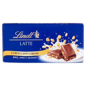 Lindt Gamme Bleue Tavoletta Cioccolato al latte Tre cereali 100 g