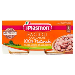 Plasmon Omogeneizzato Fagioli con carote 2 x 80 g