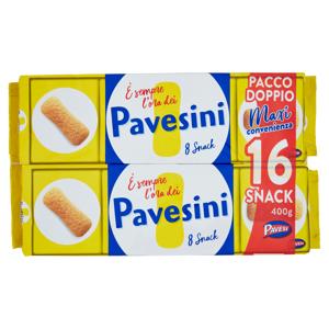 Pavesi Pavesini Classici Snack Goloso Biscotti Leggeri per Colazione Tiramisù 200gX2