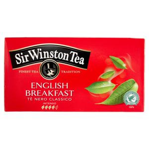 Sir Winston Tea English Breakfast Tè Nero Classico 25 x 1,75 g