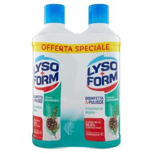 Lysoform Disinfetta & Pulisce Freschezza Alpina 2 x 1100 ml