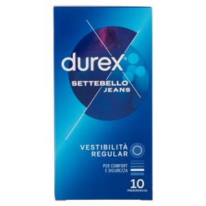 Durex Preservativi Settebello Jeans, 10 Profilattici
