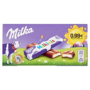 Milka Milkinis, barrette di cioccolato Milka con ripieno di crema al latte - 87,5g