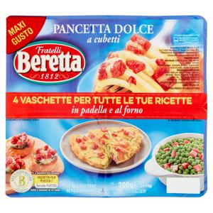 Fratelli Beretta Pancetta Dolce a cubetti 4 x 75 g