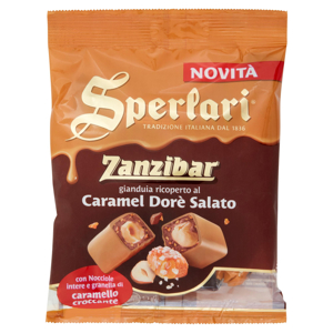 Sperlari Zanzibar gianduia ricoperto al Caramel Dorè Salato 117 g