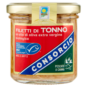 Consorcio Filetti di Tonno in olio di oliva extra vergine biologico 150 g