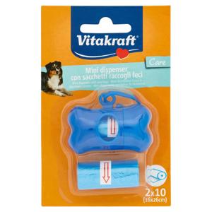 Vitakraft Care Mini dispenser con sacchetti raccogli feci (2x10pz) 1 pz