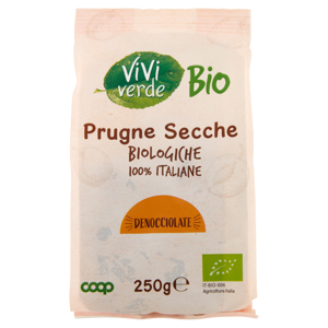 Prugne Secche Biologiche 100% Italiane Denocciolate 250 g
