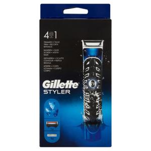 Gillette Rifinitore di Precisione Uomo per Barba e Corpo Styler 4in1, Rasoio e Rifinitura Contorni