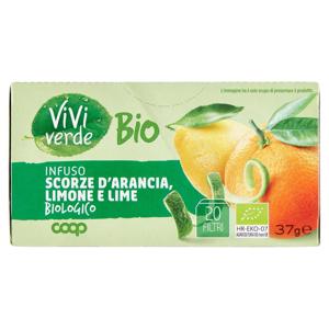 Infuso Scorze d'Arancia, Limone e Lime Biologico 20 Filtri 37 g