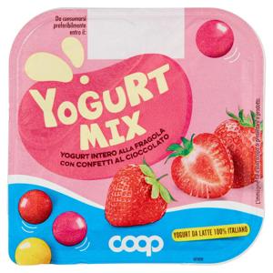Yogurt Mix Yogurt Intero alla Fragola con Confetti al Cioccolato 120 g