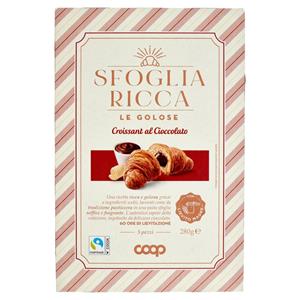 Sfoglia Ricca - Le Golose Croissant al Cioccolato 5 x 56 g