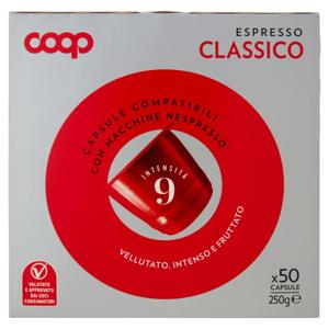 Espresso Classico 50 Capsule Compatibili con Macchine Nespresso* 250 g
