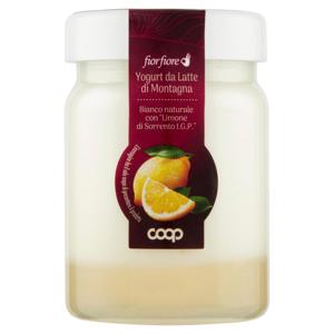 Yogurt da Latte di Montagna Bianco naturale con "Limone di Sorrento I.G.P." 150 g
