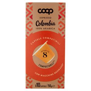 Espresso Colombia 100% Arabica 10 Capsule Compatibili con Macchine Nespresso* 50 g