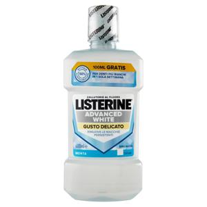 Listerine Advanced White Gusto Delicato Menta 600 ml