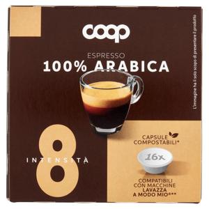 Espresso 100% Arabica 16 Capsule Compatibili con Macchine Lavazza A Modo Mio** 120 g