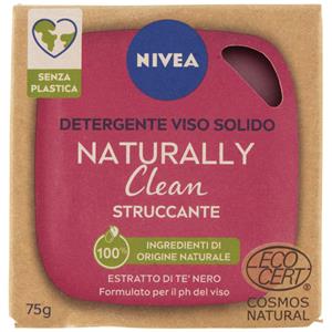 Nivea Naturally Clean Detergente Viso Solido Struccante 75 g