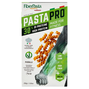 FiberPasta PastaPro 30% di Proteine Fusilli 250 g