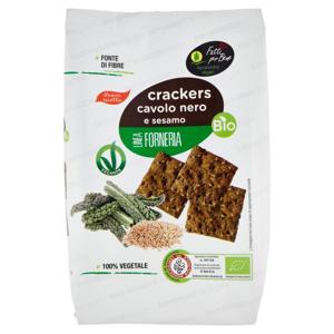 Terranostra Vegan Linea Forneria crackers cavolo nero e sesamo Bio 150 g