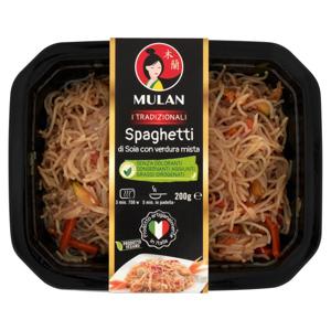 Mulan I Tradizionali Spaghetti di Soia con verdura mista 200 g