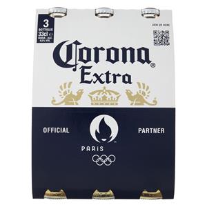 CORONA EXTRA Birra lager messicana bottiglia 3x33cl