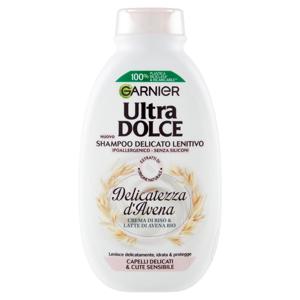 Garnier Ultra Dolce Shampoo Delicatezza D'Avena per capelli delicati- con crema di riso, 250 ml