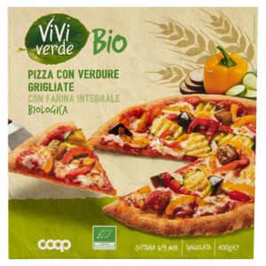 Pizza con Verdure Grigliate con Farina Integrale Biologica Surgelata 400 g