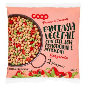 Fantasia Vegetale con Ceci, Soia, Pomodorini e Peperoni surgelata 400 g