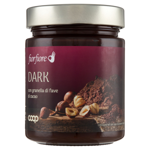 Dark con granella di fave di cacao 330 g