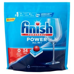 Finish Power All in One Regular pastiglie Lavastoviglie 34 lavaggi 544 gr