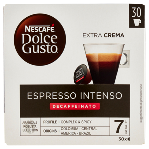 NESCAFÉ DOLCE GUSTO Espresso Intenso Decaffeinato Caffè 30 capsule 186 g