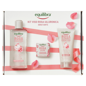 equilibra Kit Viso Rosa Ialuronica Idratante