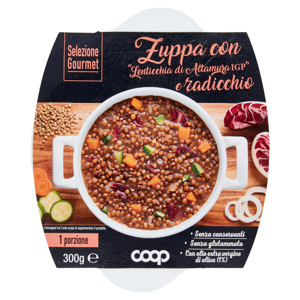 Zuppa con ''Lenticchia di Altamura IGP'' e radicchio 300 g