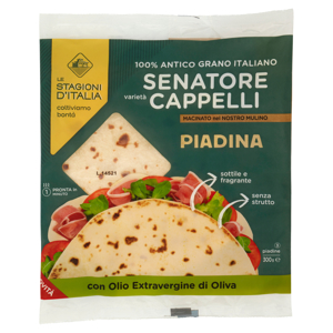 Le Stagioni d'Italia Senatore varietà Cappelli Piadina 3 x 100 g