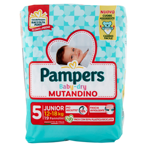 Pampers Baby-dry Mutandino Junior 19 pz