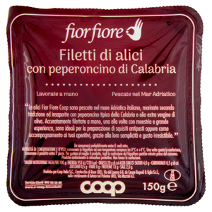 Filetti di alici con peperoncino di Calabria 150 g