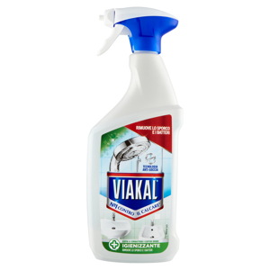Viakal Detersivo Anticalcare Bagno e Cucina Igienizzante Spray 720 ml