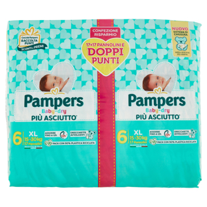 Pampers Baby-dry XL 17+17 pz