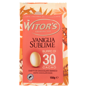 Witor's Vaniglia Sublime Ovetti di Cioccolato Bianco 150 g
