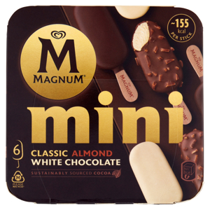 Magnum mini Classic Almond White Chocolate 6 Gelati 266 g